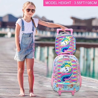 Foto 3 | Mochila con Lonchera y Lapicera Agsdon Infantil-Venta Internacional