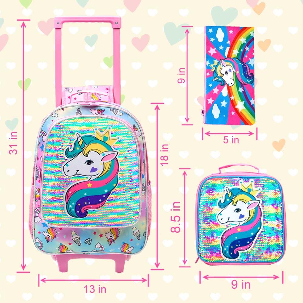 Foto 6 pulgar | Mochila con Lonchera y Lapicera Agsdon Infantil-Venta Internacional
