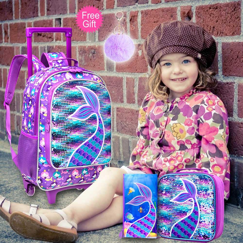 Foto 4 pulgar | Mochila con Ruedas Agsdon Infantil 3 Piezas-Venta Internacional