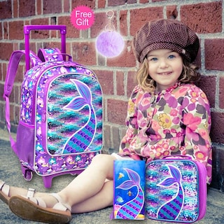 Foto 3 | Mochila con Ruedas Agsdon Infantil 3 Piezas-Venta Internacional