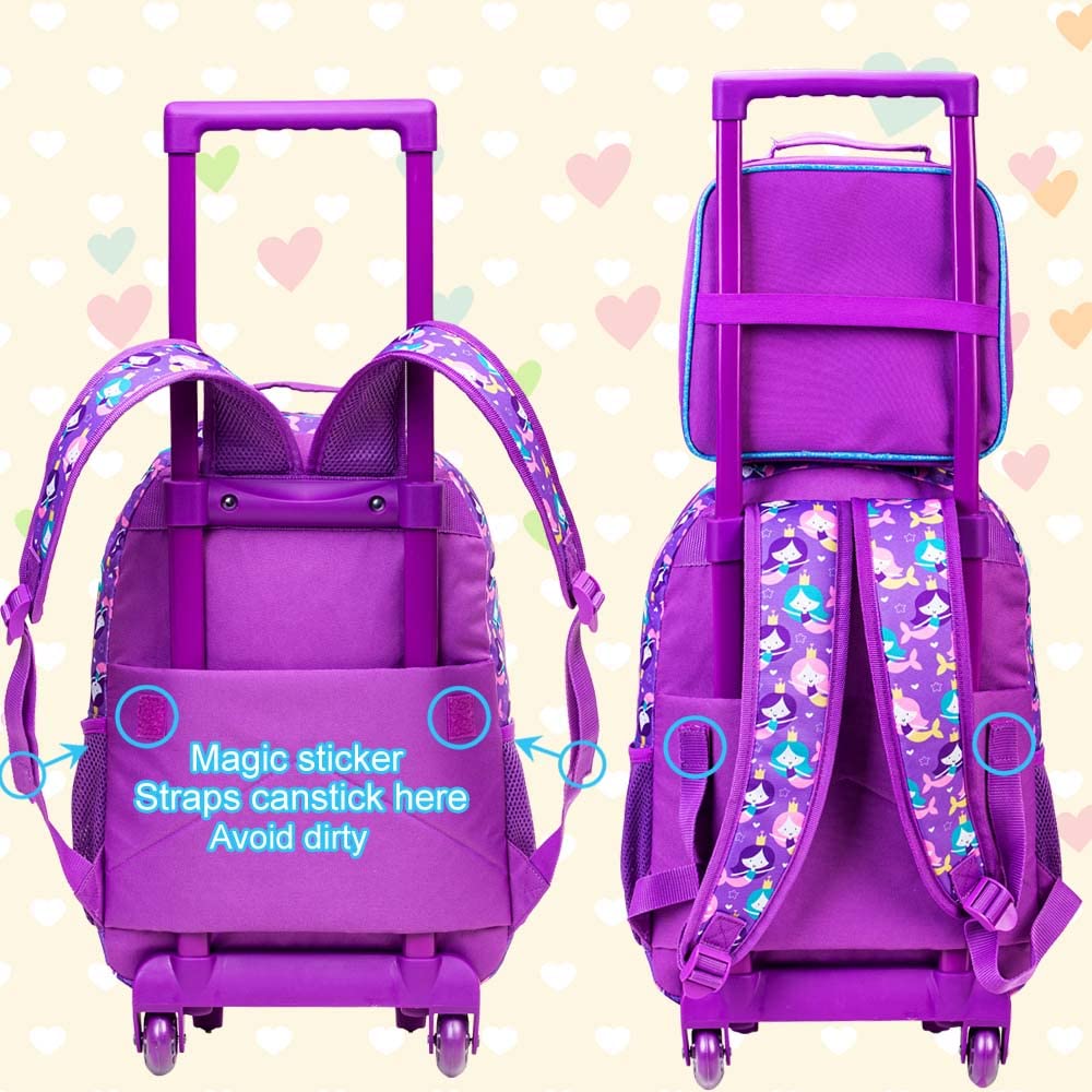 Foto 7 | Mochila con Ruedas Agsdon Infantil 3 Piezas-Venta Internacional