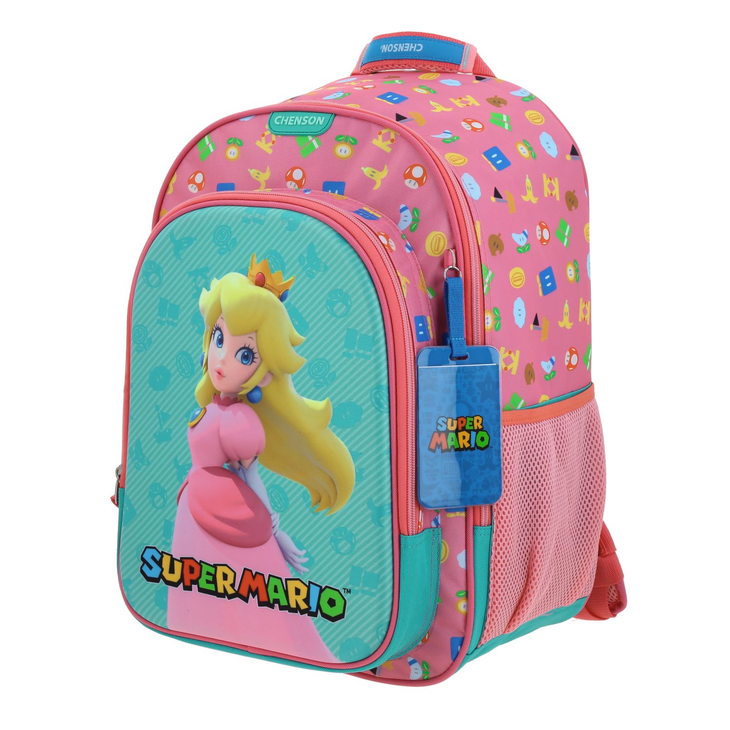 Foto 3 pulgar | Mochila Escolar Chenson Mario Bros Primaria Princesa Peach Shaw Mb66348-p