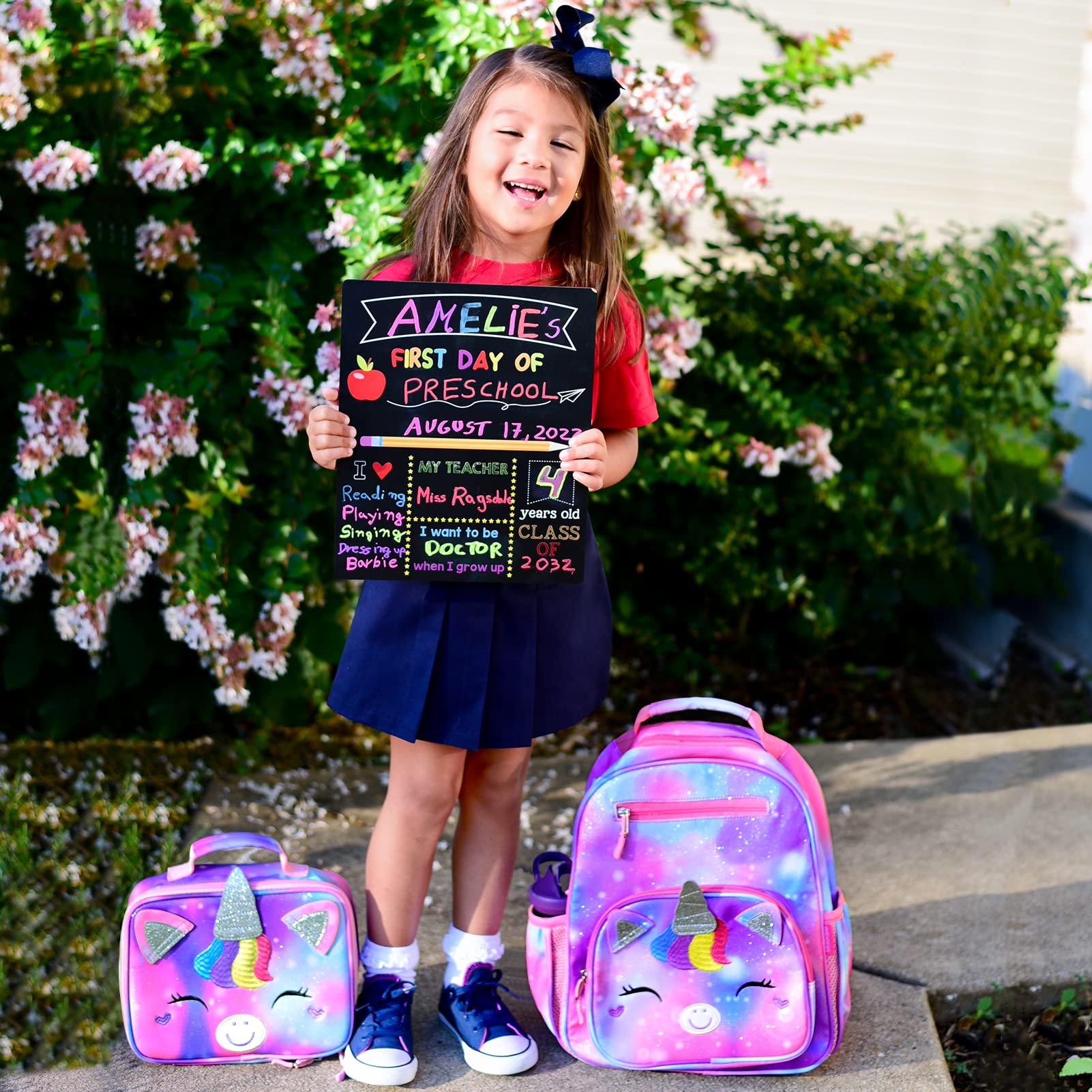 Foto 8 pulgar | Mochila Mibasies con Diseño de Unicornio para Niñas de Primaria de 5 a 8 Años - Venta Internacional