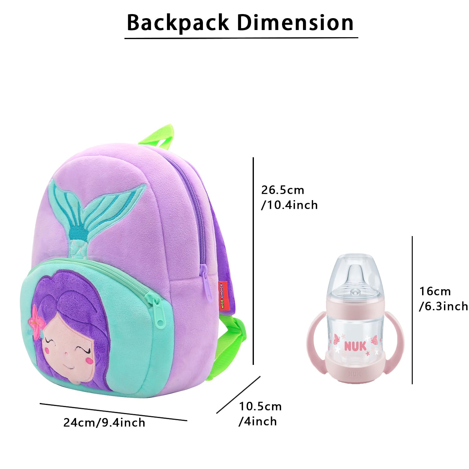 Foto 5 pulgar | Mochila Nice Choice de Peluche para Niños de 2 a 6 Años - Venta Internacional