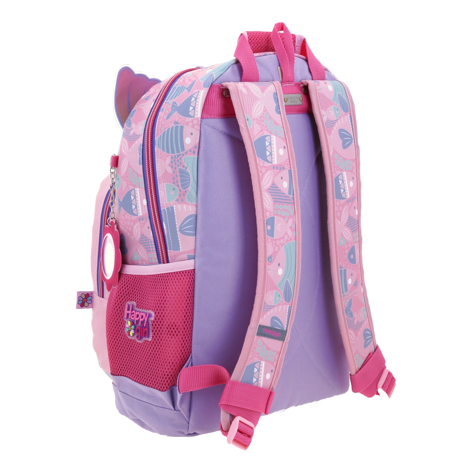 Foto 4 pulgar | Mochila Grande Escolar Chenson Primaria Sirena Syl Happy Girl Hg66380-i