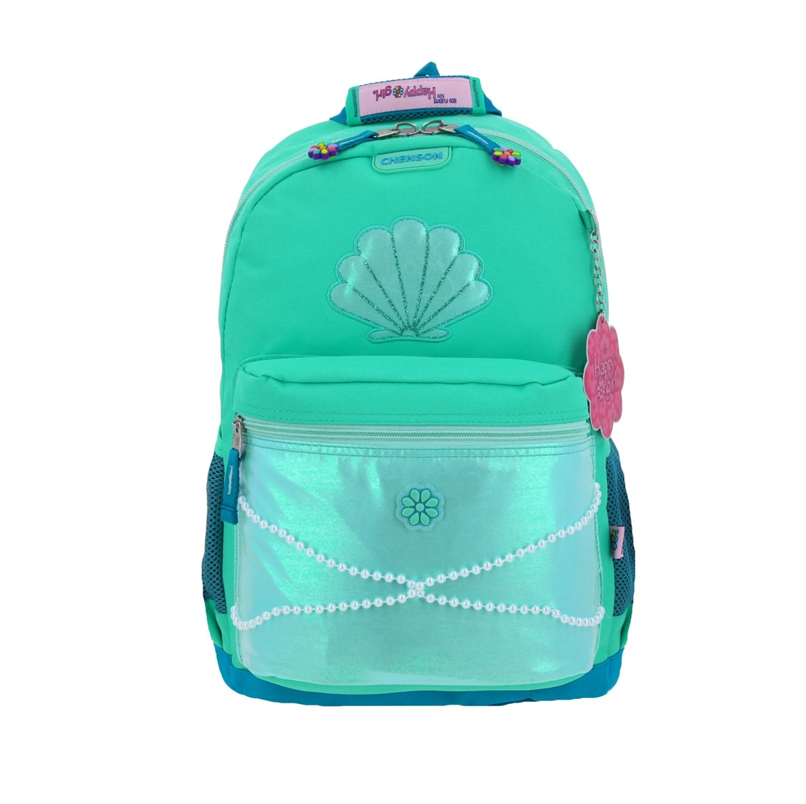 Mochila Grande Escolar Chenson Happy Girl Sirena Shellish Hg66351-t