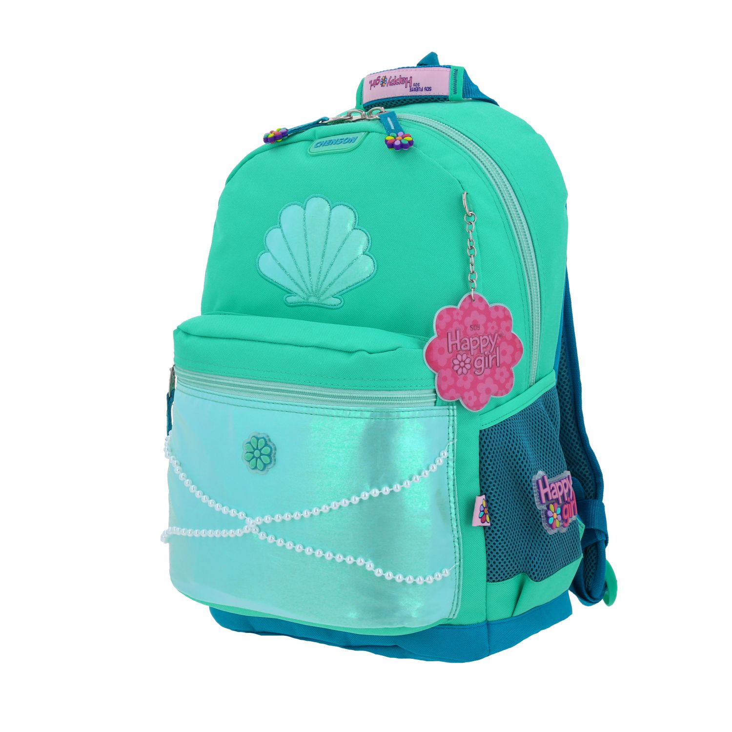 Foto 3 pulgar | Mochila Grande Escolar Chenson Happy Girl Sirena Shellish Hg66351-t