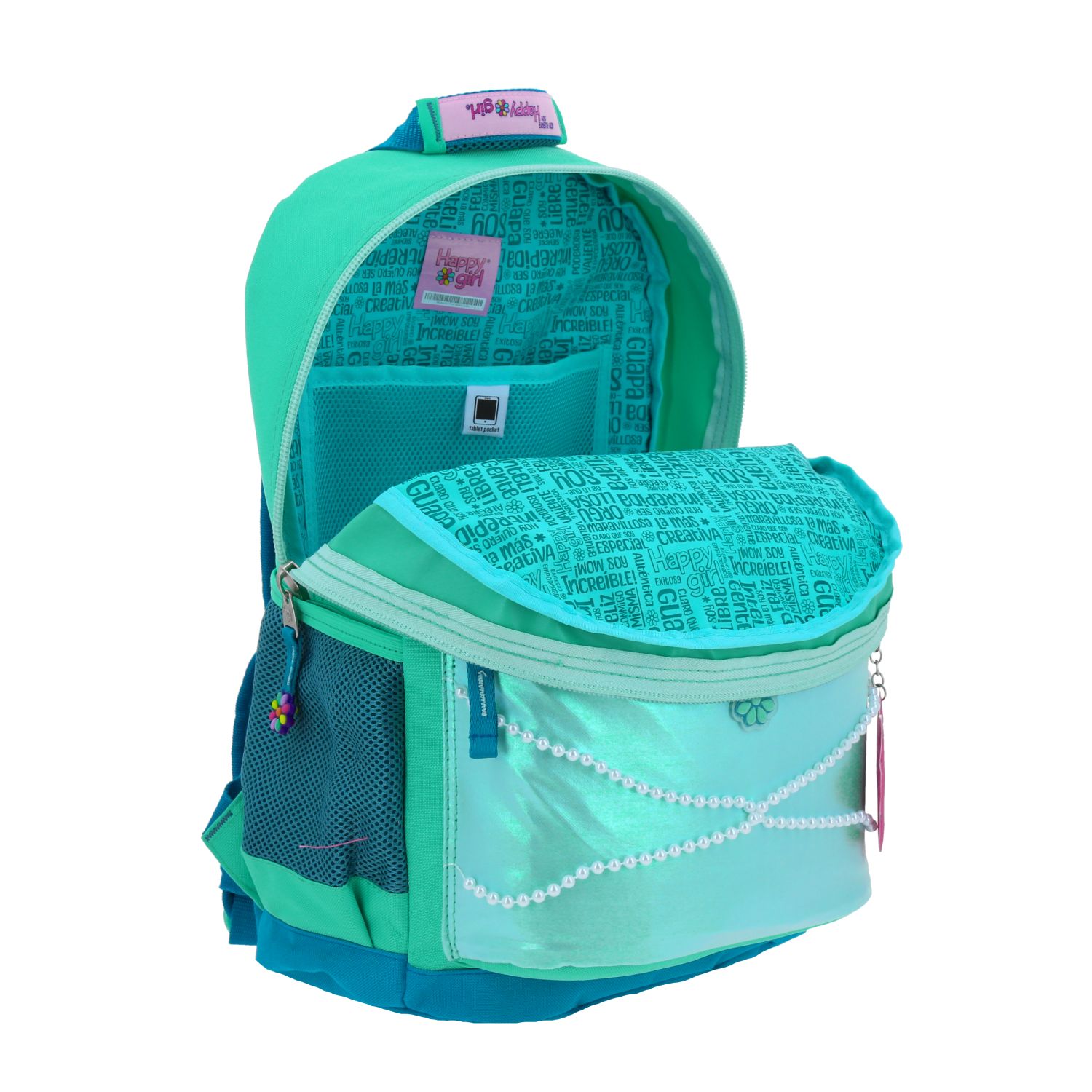 Foto 6 pulgar | Mochila Grande Escolar Chenson Happy Girl Sirena Shellish Hg66351-t