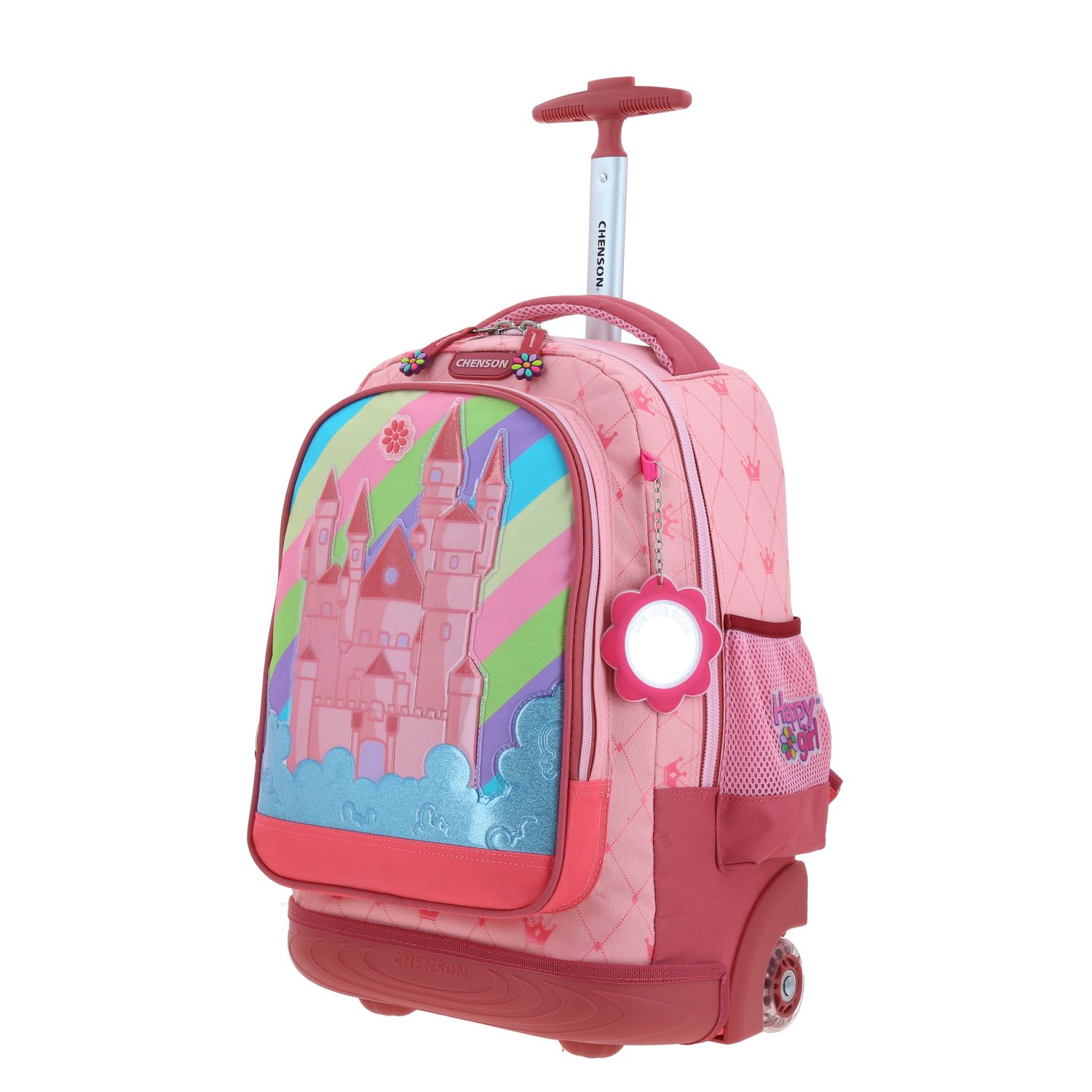 Foto 2 | Mochila Chenson Con Ruedas Y Luces Led Para Niña Escolar Primaria Happy Girl Cast Hg66495-p