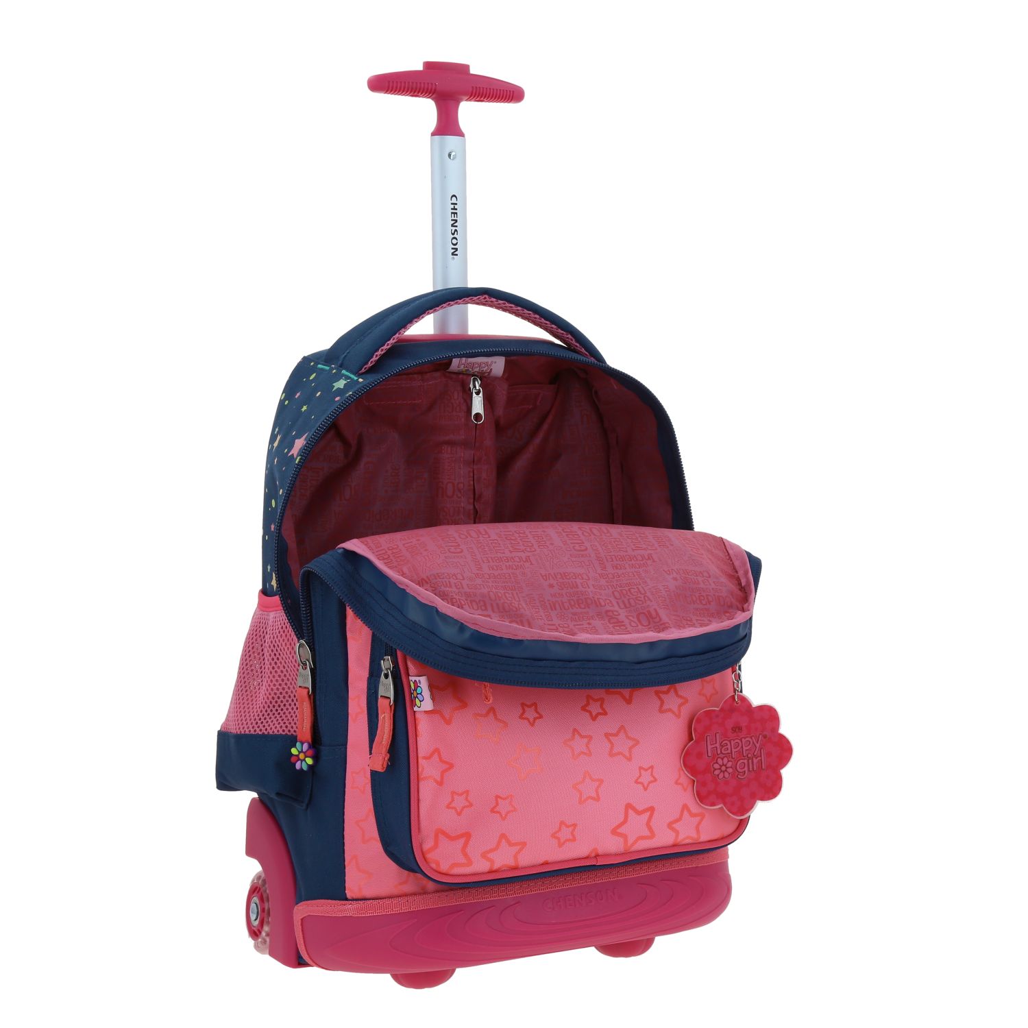 Foto 7 pulgar | Mochila Chenson Con Ruedas Y Luces Led Para Niña Escolar Primaria Happy Girl Estar Hg66502-9