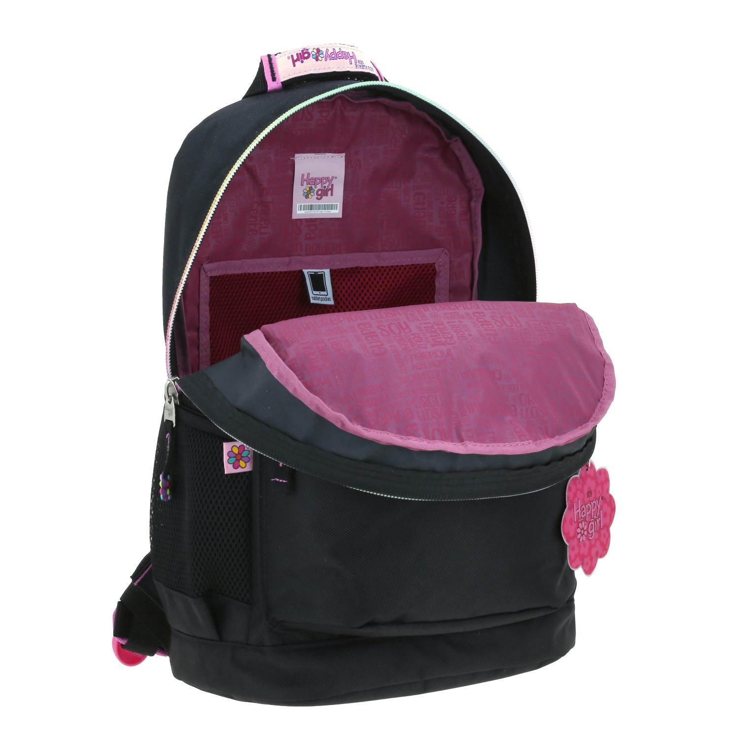 Foto 8 pulgar | Mochila Escolar Chenson Happy Girl Porta Tablet Alely Hg65957-3