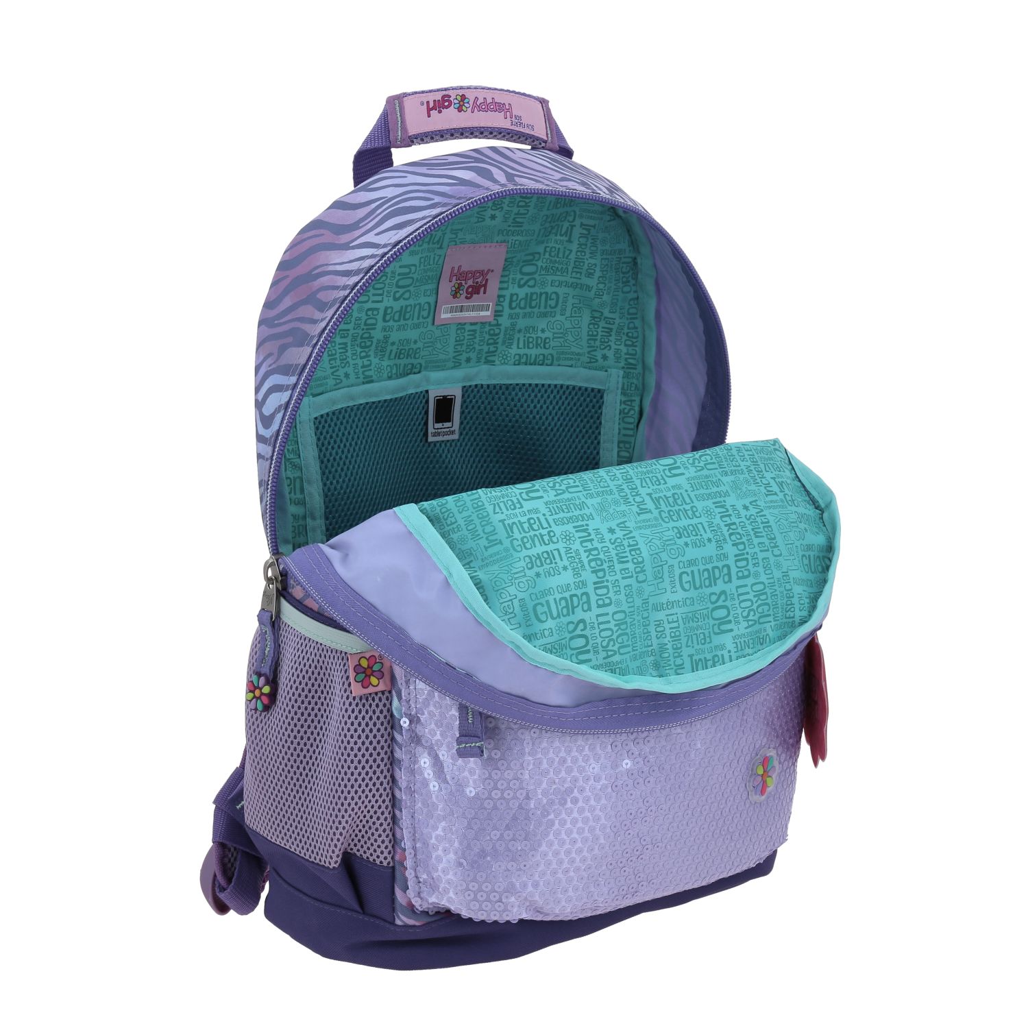 Foto 7 pulgar | Mochila Grande Escolar Chenson Happy Girl Zed Hg66462-u