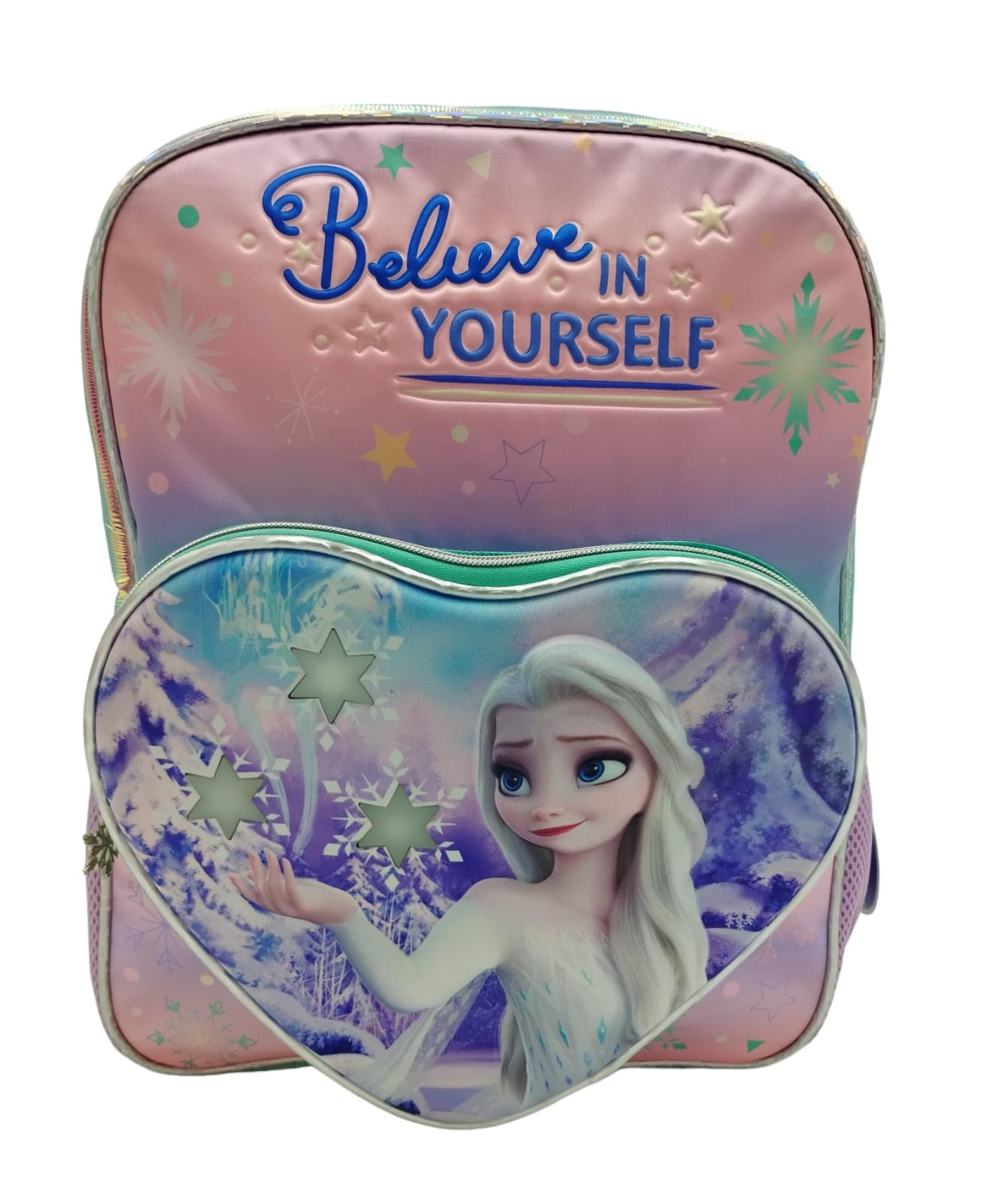 Foto 1 | Mochila Con Luz Grande Escolar Primaria Disney Frozen 178637