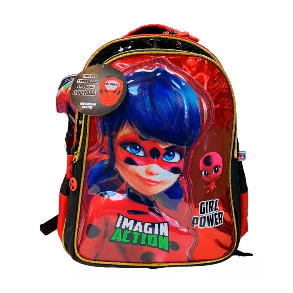 Mochila Escolar Grande Fotorama Ladybug Power Lb016a34bp