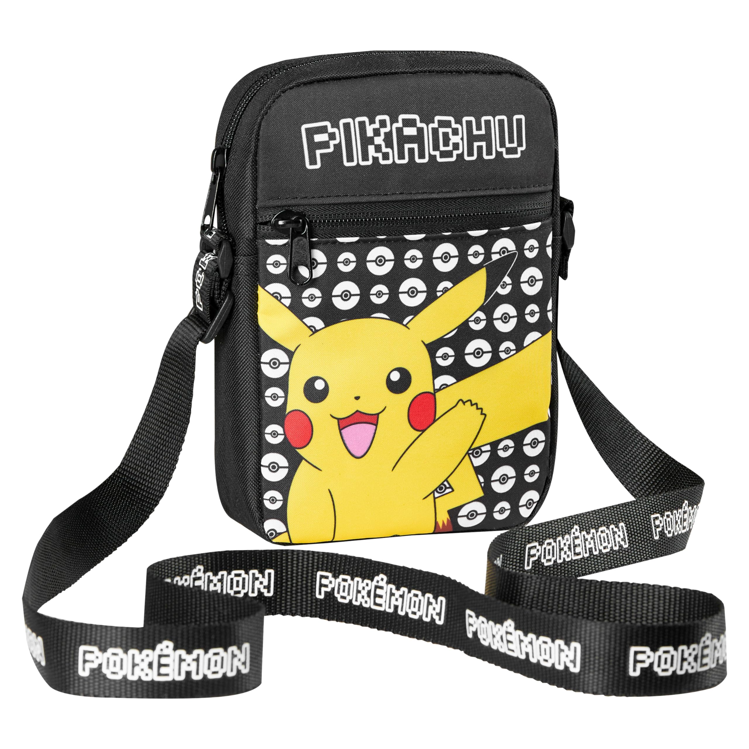 Bandolera Pokemon Kids Crossbody Black Pikachu - Venta Internacional.
