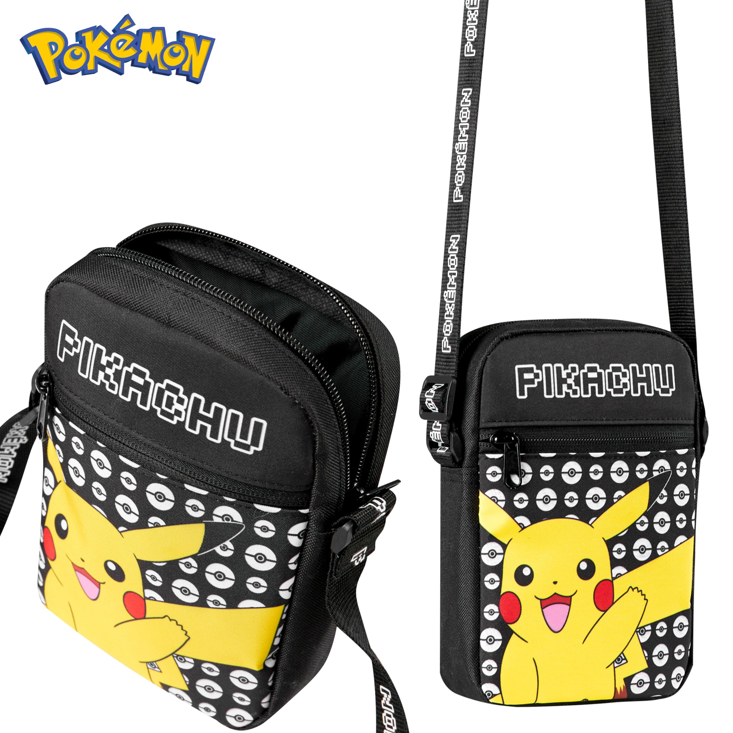 Foto 5 pulgar | Bandolera Pokemon Kids Crossbody Black Pikachu - Venta Internacional.