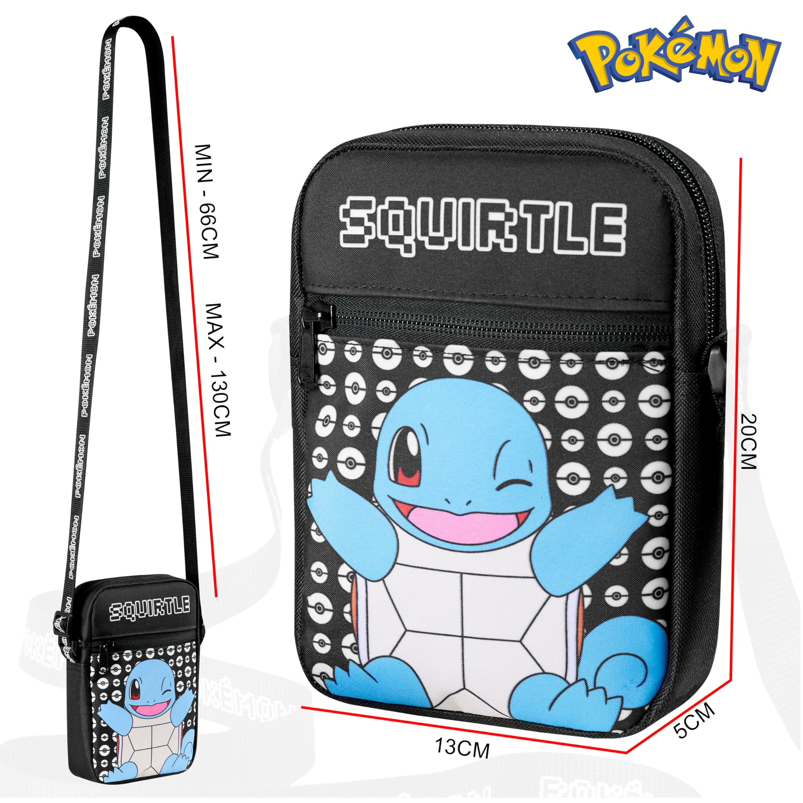 Foto 7 pulgar | Bandolera Pokemon Kids Bandolera Pikachu Black - Venta Internacional.