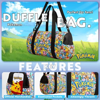 Foto 3 | Bolsa de Viaje Pokemon Pikachu para Niños - Venta Internacional