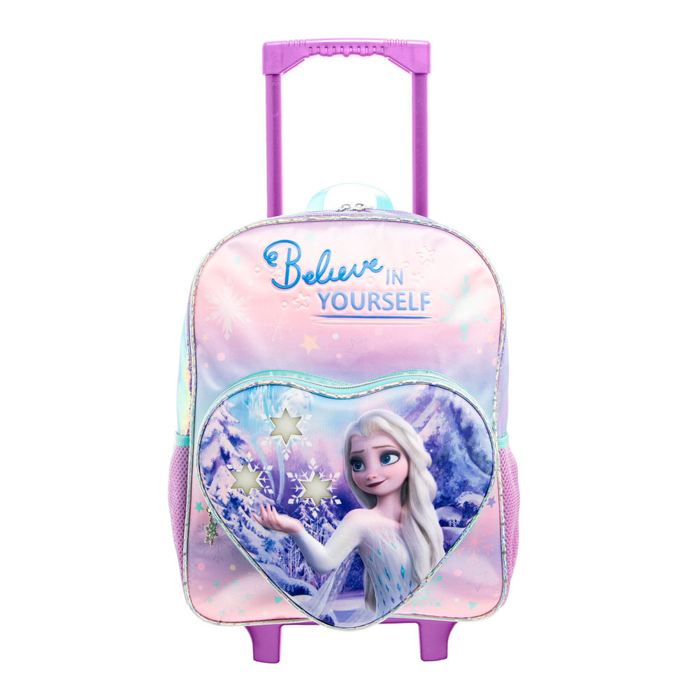 Foto 1 | Mochila Primaria Con Ruedas Infantil Disney Elsa De Frozen (con Luces) 20l (rosa)
