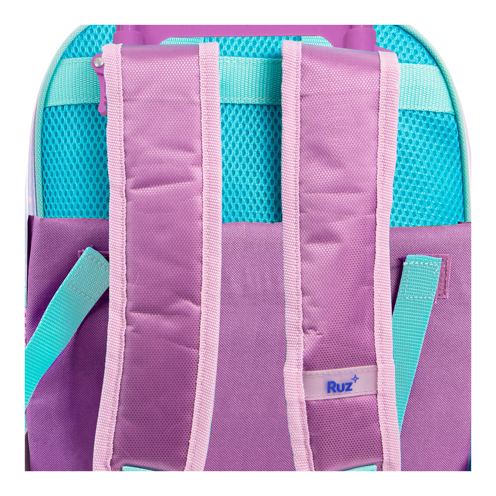 Foto 4 | Mochila Primaria Con Ruedas Infantil Disney Elsa De Frozen (con Luces) 20l (rosa)