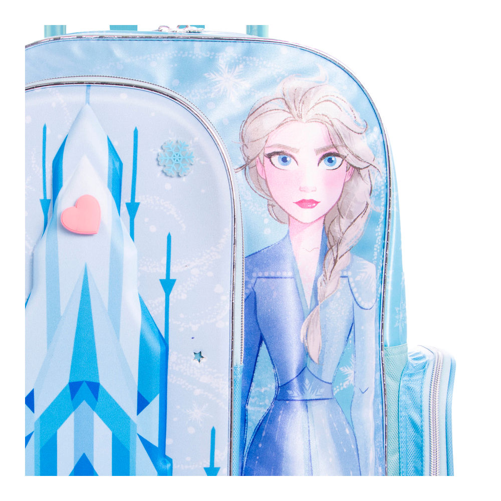Foto 3 | Mochila Primaria Con Ruedas Infantil Disney Elsa De Frozen 20l (azul)