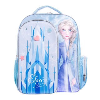 Foto 1 | Mochila Primaria Infantil Disney Frozen Premium (charms Elsa 20l Azul)