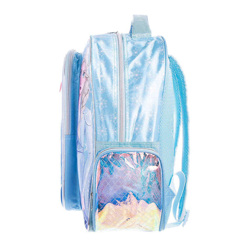 Foto 4 pulgar | Mochila Primaria Infantil Disney Frozen Premium (charms Elsa 20l Azul)