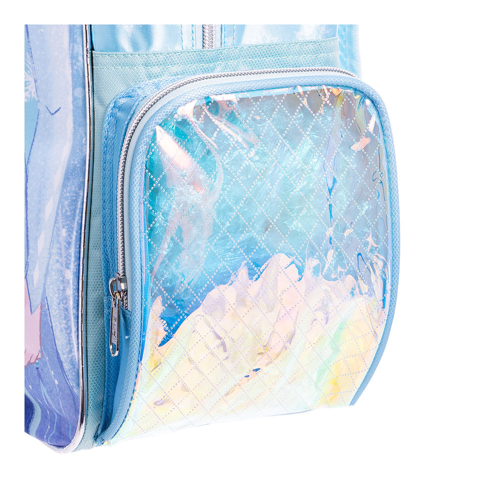 Foto 6 pulgar | Mochila Primaria Infantil Disney Frozen Premium (charms Elsa 20l Azul)