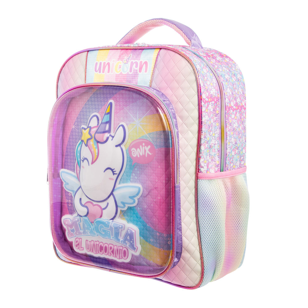 Foto 6 pulgar | Mochila Primaria Infantil Onix (unicornio) 20l (rosa)