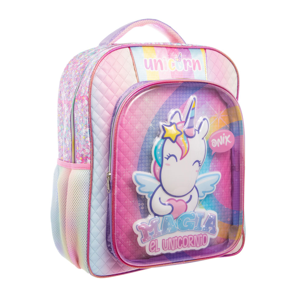 Foto 7 pulgar | Mochila Primaria Infantil Onix (unicornio) 20l (rosa)