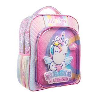 Foto 6 | Mochila Primaria Infantil Onix (unicornio) 20l (rosa)