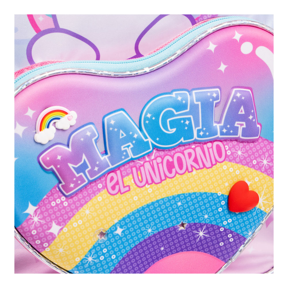 Foto 5 pulgar | Mochila Primaria Infantil Onix (charms) 20l (rosa)