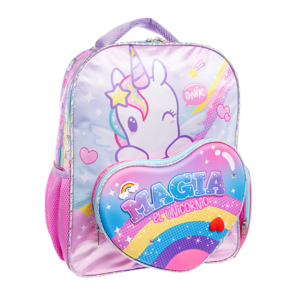 Foto 7 pulgar | Mochila Primaria Infantil Onix (charms) 20l (rosa)