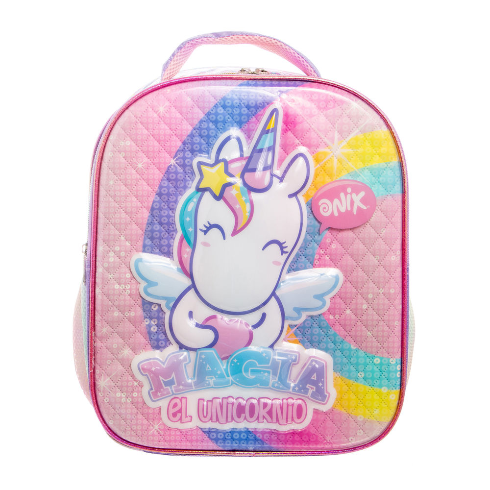 Foto 2 pulgar | Mochila Kinder Infantil Onix (unicornio) 14l (rosa)