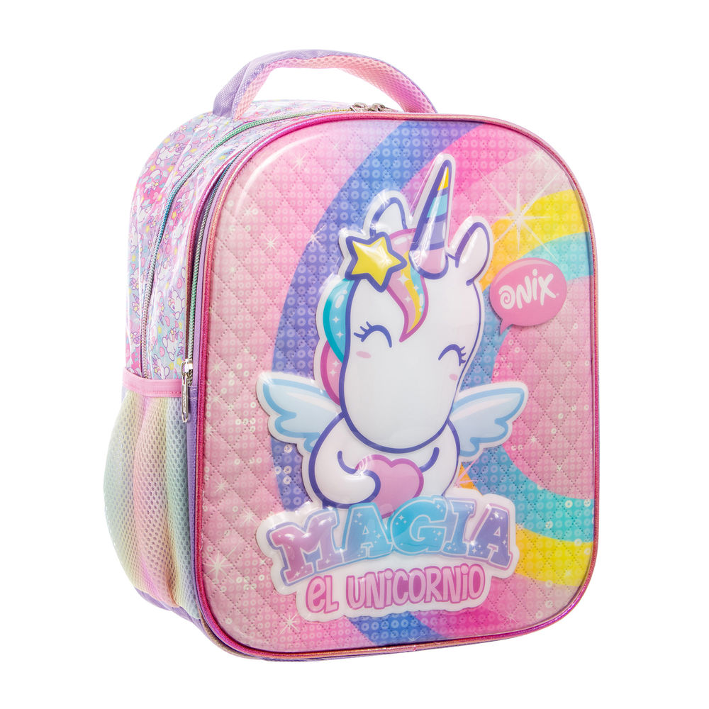 Foto 5 | Mochila Kinder Infantil Onix (unicornio) 14l (rosa)