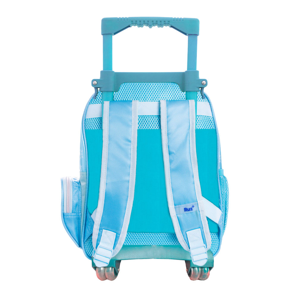 Foto 2 | Mochila Kinder Con Ruedas Infantil Disney Elsa De Frozen 14l (azul)
