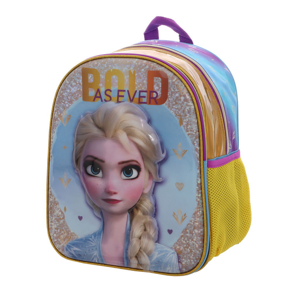 Foto 4 pulgar | Mochila Kinder Infantil Disney Frozen (elsa 14l Azul)