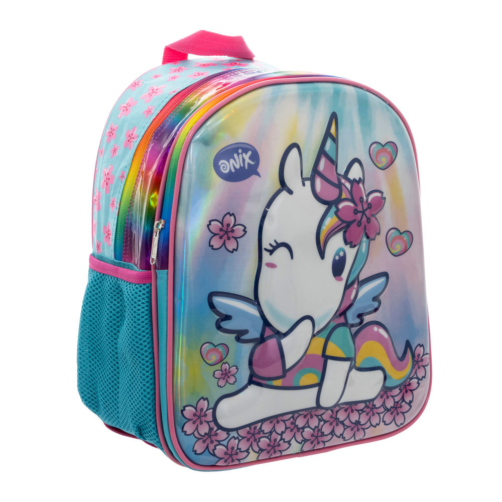 Foto 4 | Mochila Kinder Infantil Onix (unicornio) 14l (rosa)