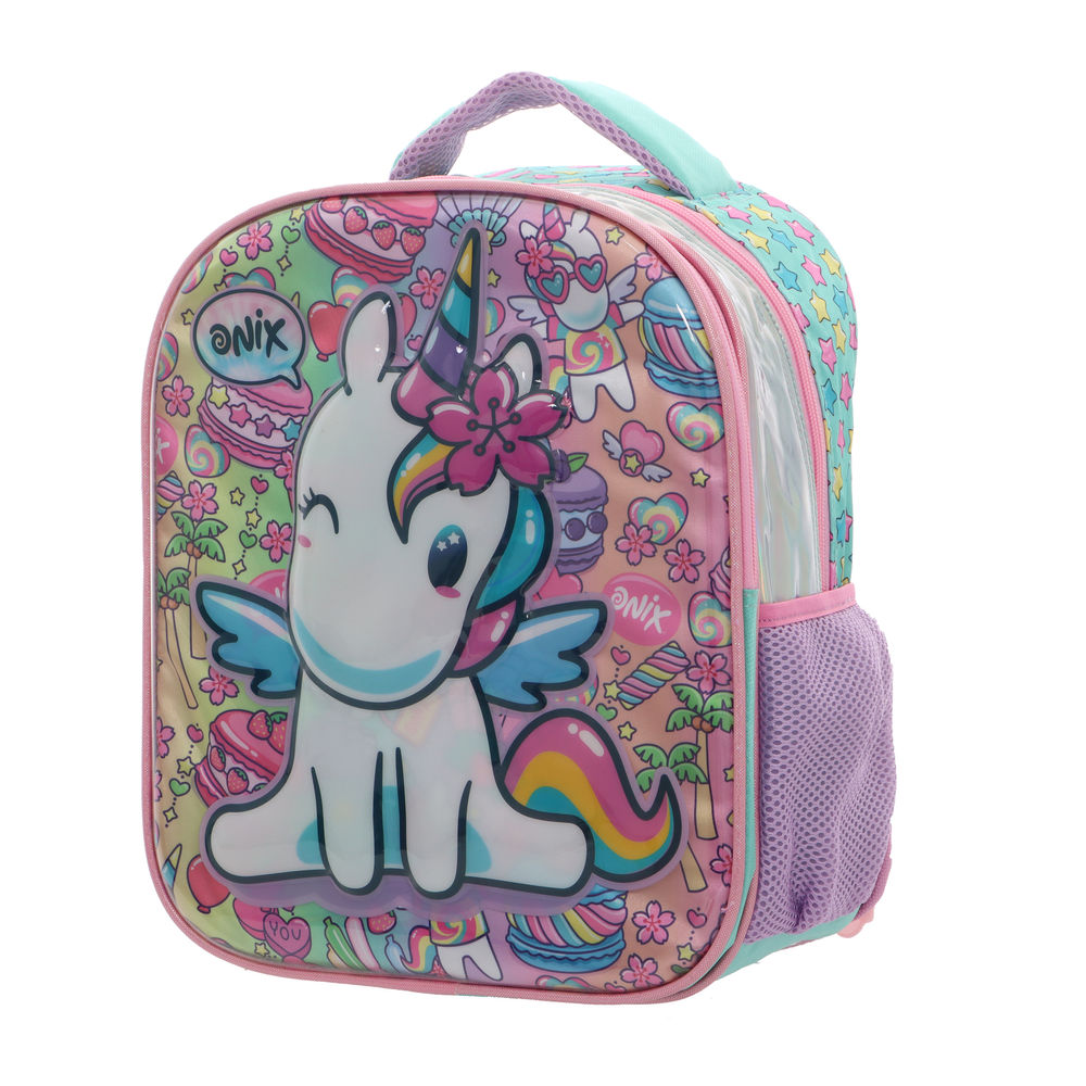 Foto 3 | Mochila Kinder Infantil Onix (unicornio) 14l Púrpura