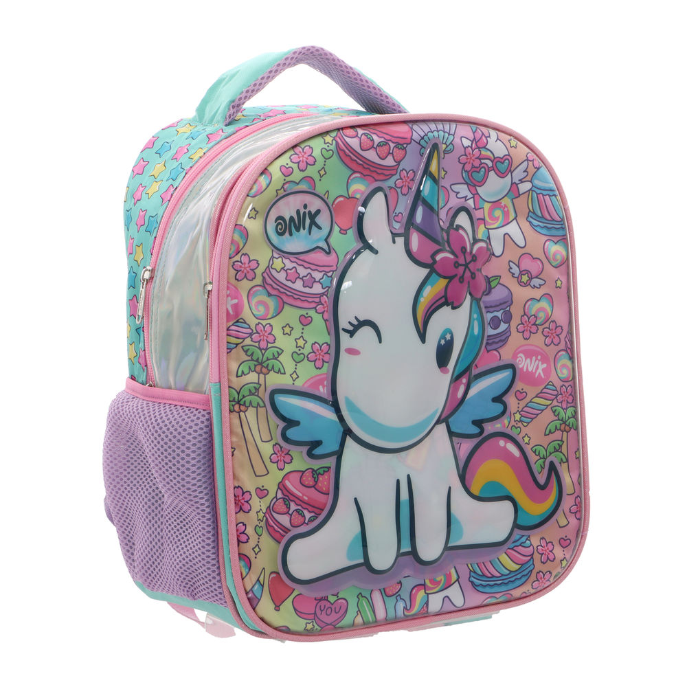 Foto 5 pulgar | Mochila Kinder Infantil Onix (unicornio) 14l Púrpura