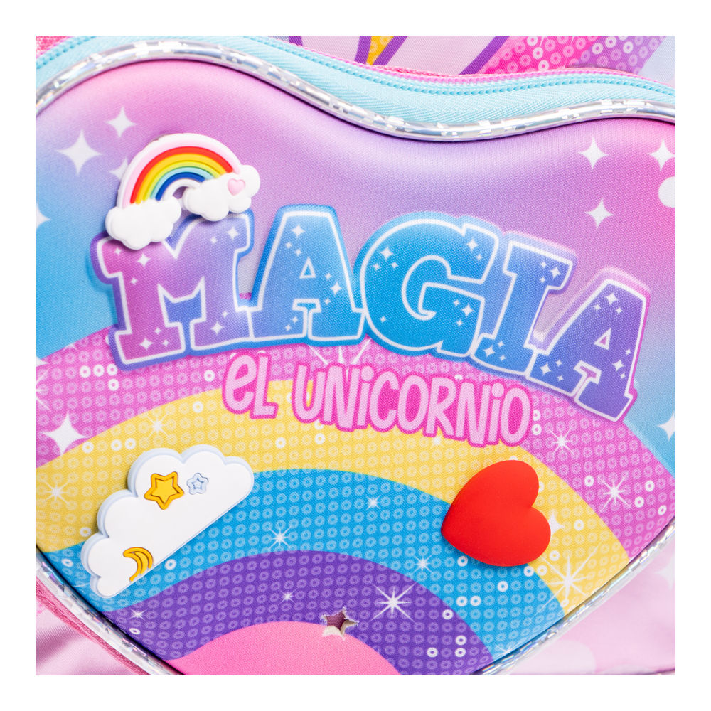Foto 5 pulgar | Mochila Kinder Infantil Onix (charms) 14l (rosa)