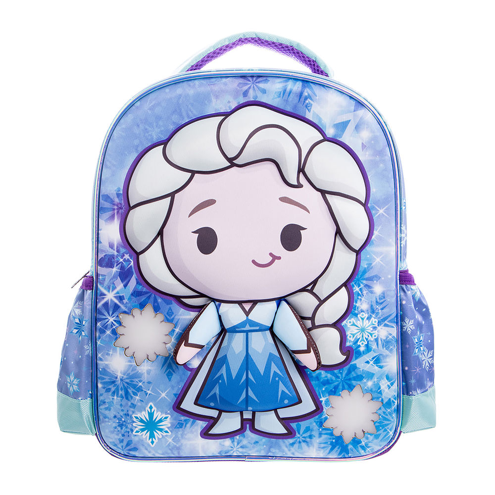 Foto 2 pulgar | Mochila Kínder Infantil Disney Frozen Premium Elsa (14l Azul)