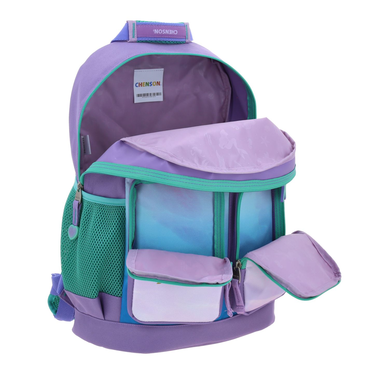 Foto 8 pulgar | Mochila Grande Escolar Chenson Disney Princesas Ariel Pr70266-v Deeper