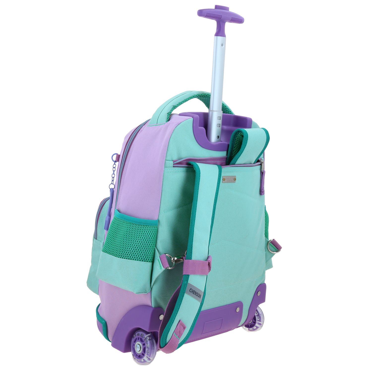 Foto 4 pulgar | Mochila Chenson Con Ruedas Y Luces Led Disney Princesas Ariel Escolar Primaria Pr70467-t Luriel