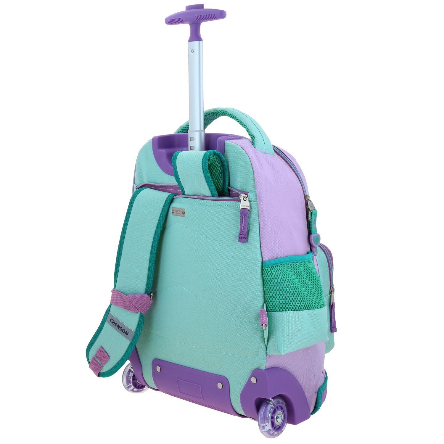Foto 6 pulgar | Mochila Chenson Con Ruedas Y Luces Led Disney Princesas Ariel Escolar Primaria Pr70467-t Luriel