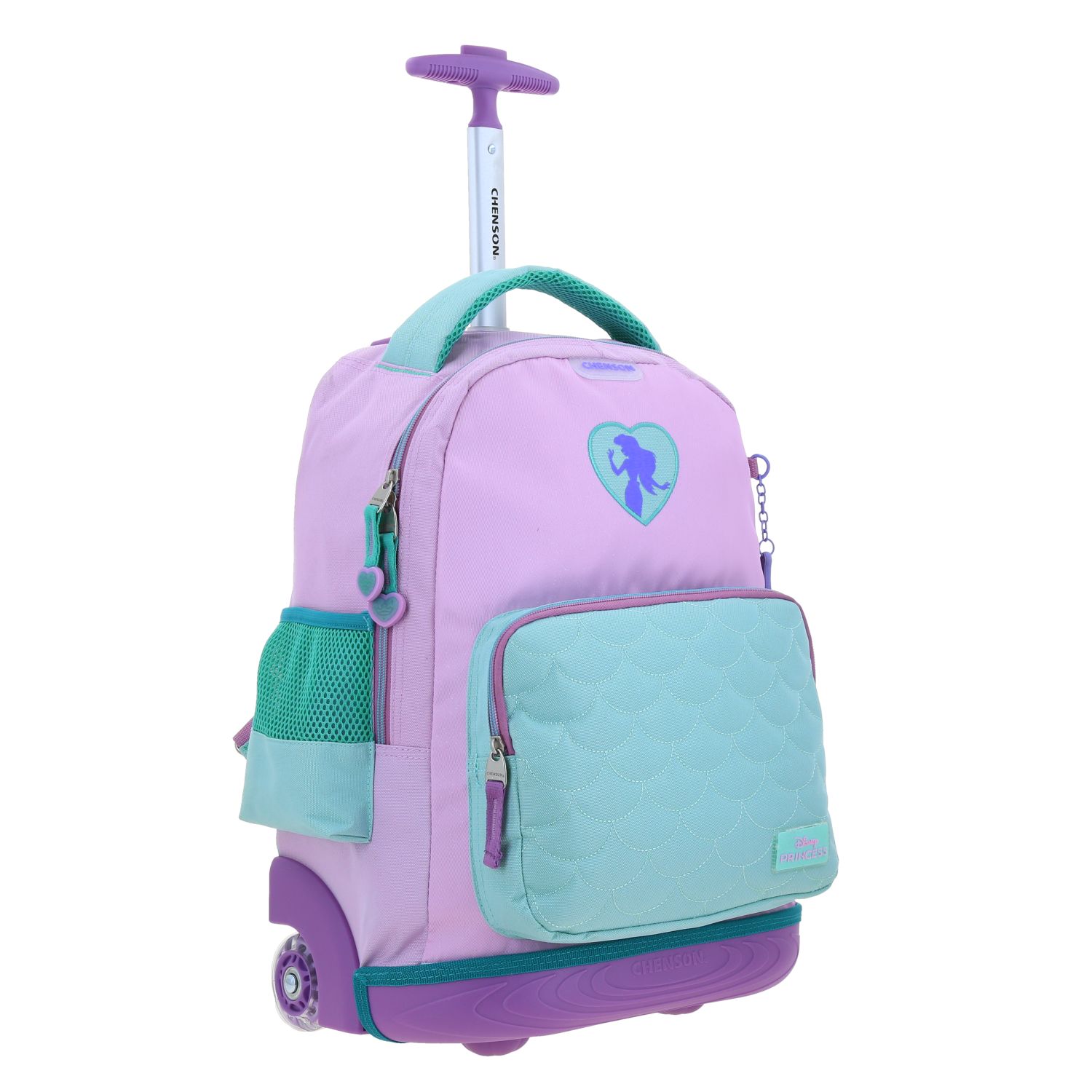 Foto 7 pulgar | Mochila Chenson Con Ruedas Y Luces Led Disney Princesas Ariel Escolar Primaria Pr70467-t Luriel