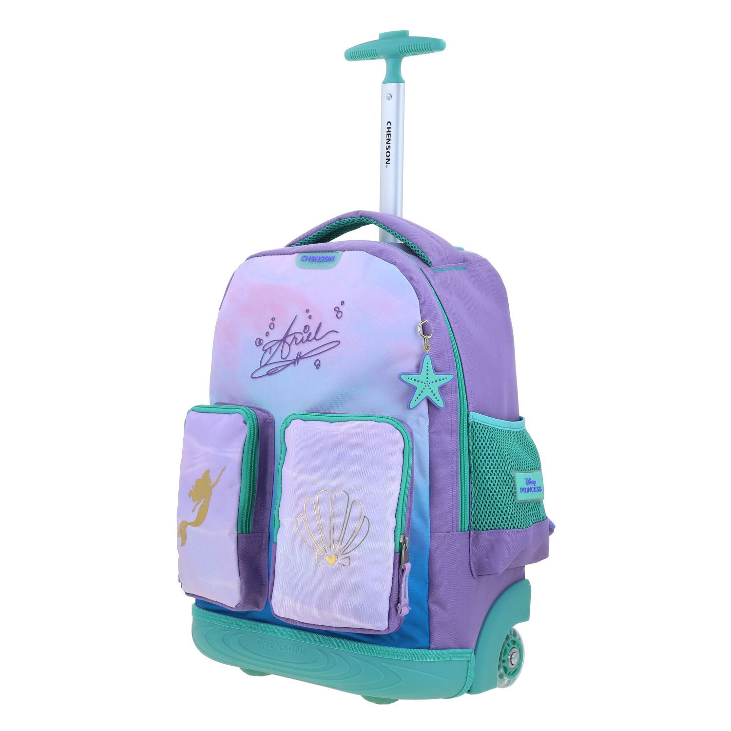 Foto 3 pulgar | Mochila Chenson Con Ruedas Y Luces Led Disney Princesas Ariel Escolar Primaria Pr70270-v Deeper