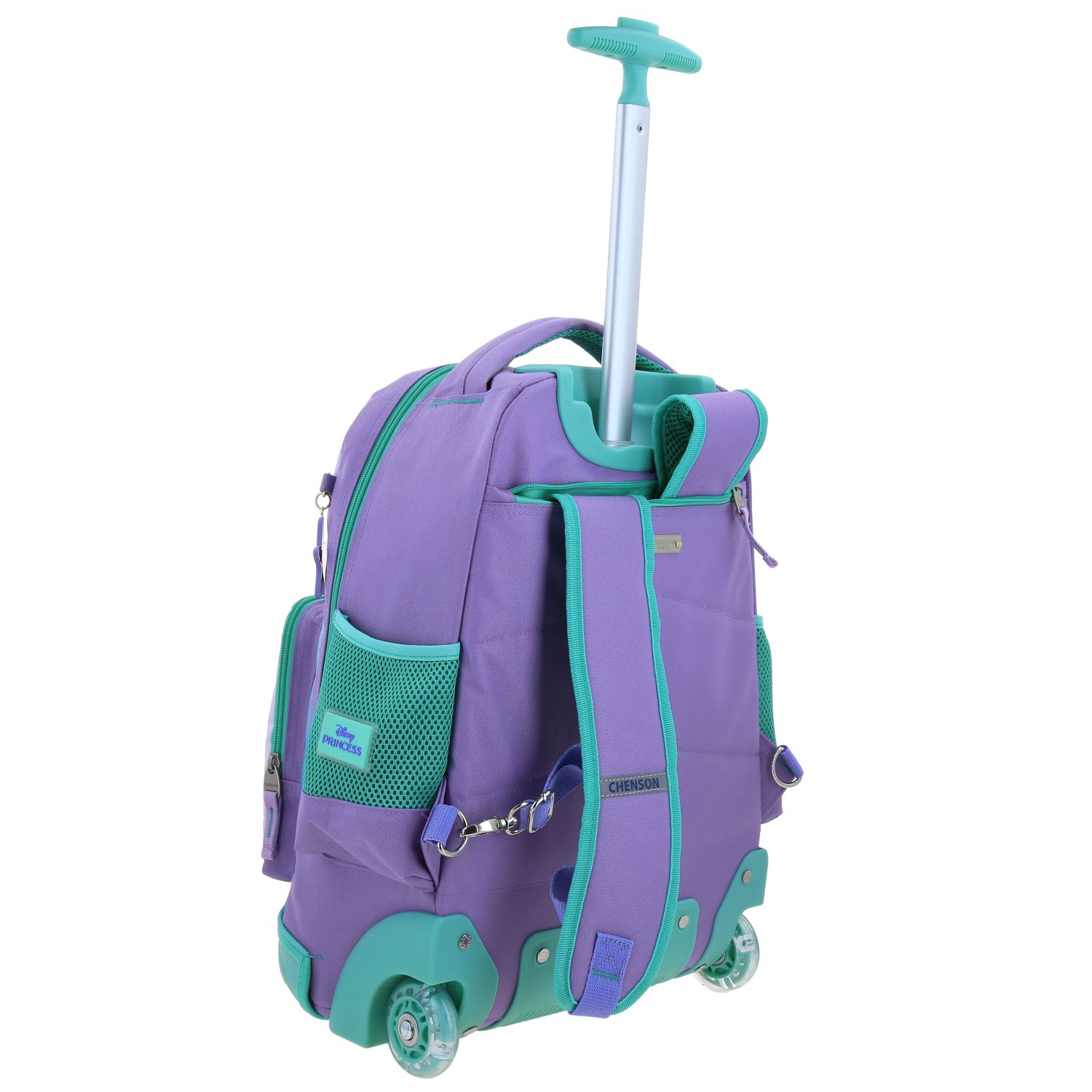 Foto 4 pulgar | Mochila Chenson Con Ruedas Y Luces Led Disney Princesas Ariel Escolar Primaria Pr70270-v Deeper