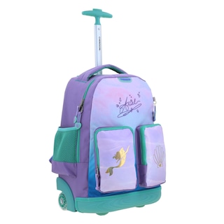 Foto 6 | Mochila Chenson Con Ruedas Y Luces Led Disney Princesas Ariel Escolar Primaria Pr70270-v Deeper