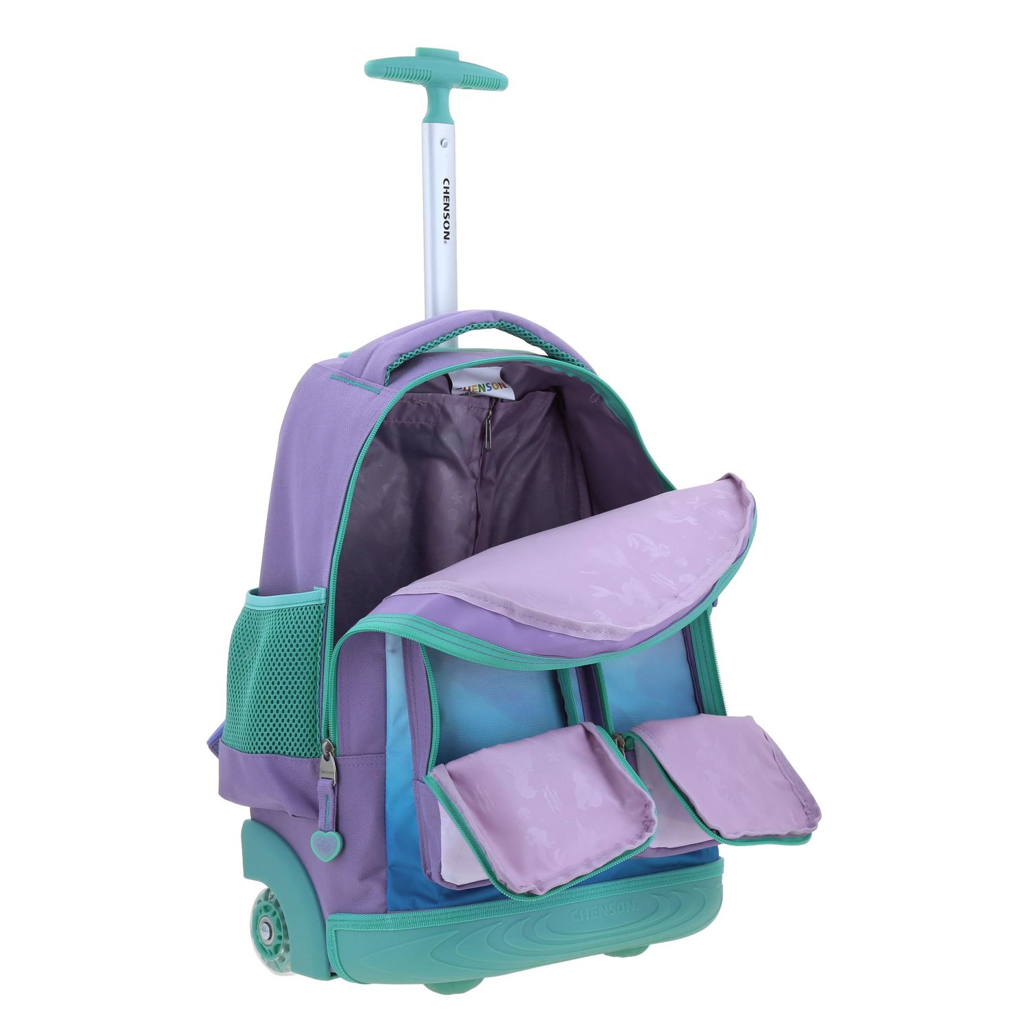 Foto 7 | Mochila Chenson Con Ruedas Y Luces Led Disney Princesas Ariel Escolar Primaria Pr70270-v Deeper